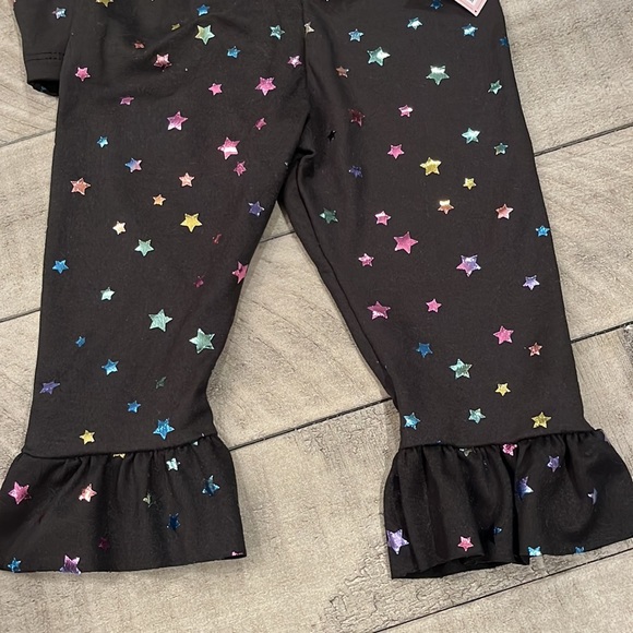 “Too Sweet” brand ruffle top & bell bottom pant set - Picture 3 of 3